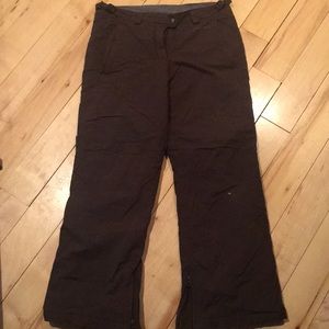 Girls brown snow pants